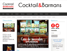Tablet Screenshot of cocktailbarmans.com